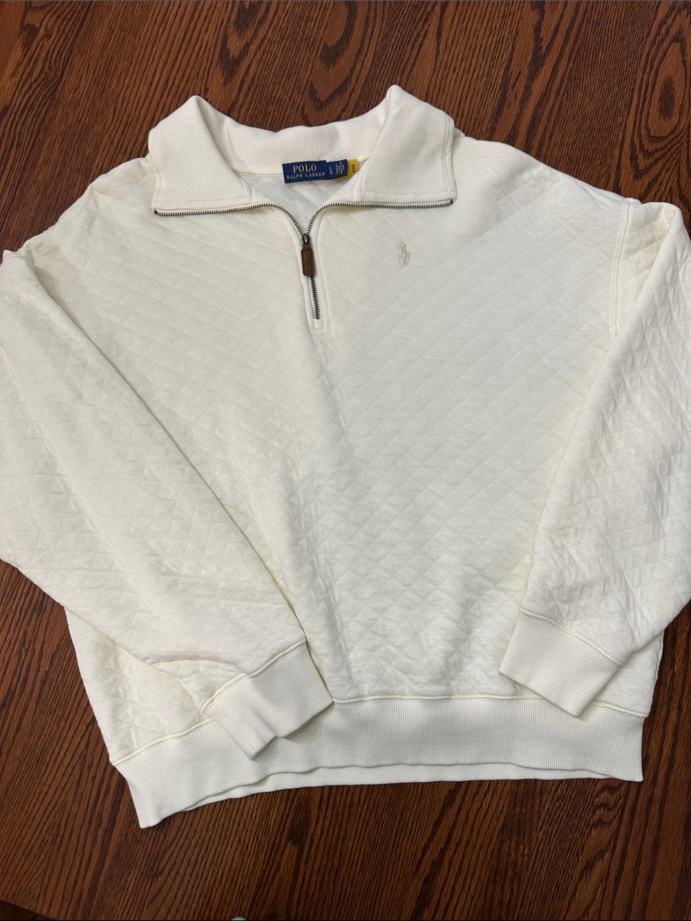Polo Ralph Lauren quilted quarter zip sweatshirt